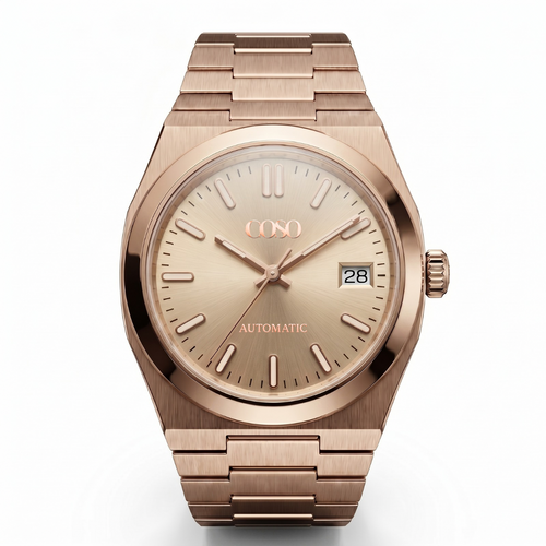 COSO Tolaris Sun Rose automatic watch with stainless steel case and sapphire crystal