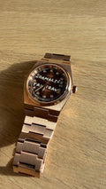 NORMALIZE TAX FRAUD Rose Gold automatic watch