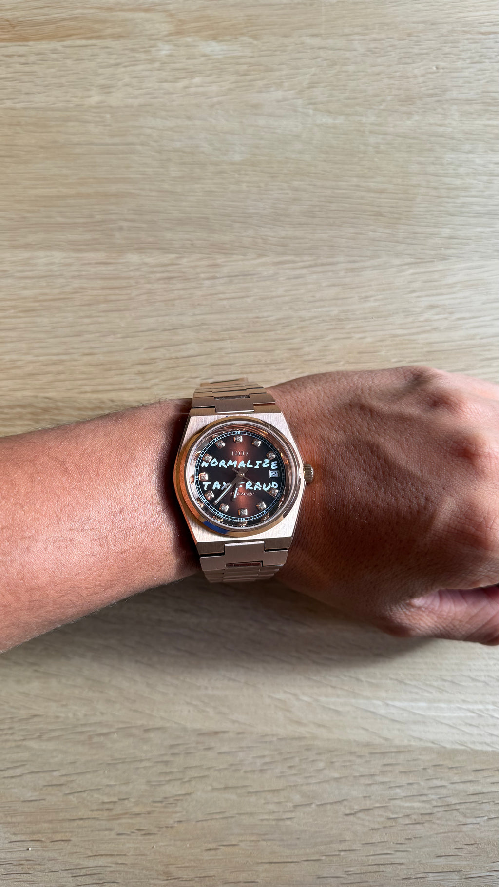 NORMALIZE TAX FRAUD — Rose Gold